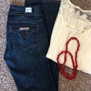 Hudson petite signature bootcut jeans